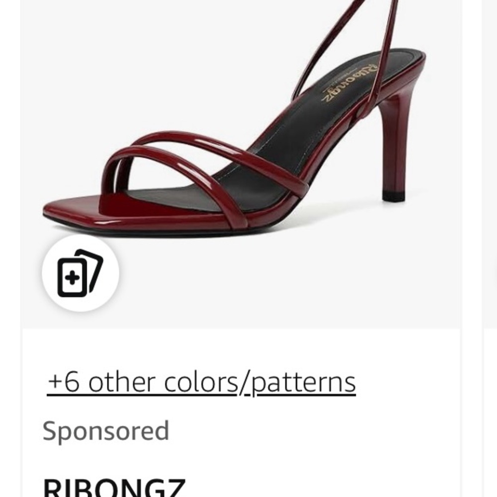 Women's Maroon/Burgundy Strappy Heels